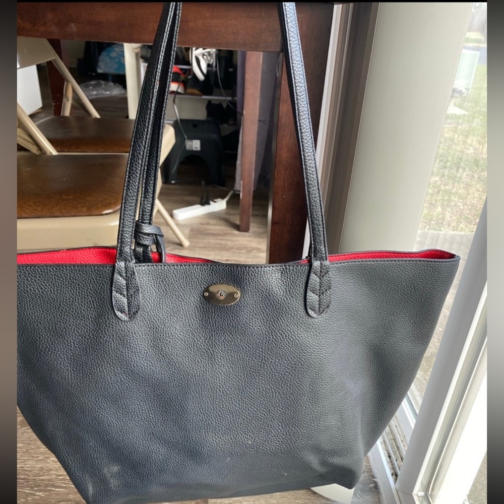 BCBG Paris Black tote bag